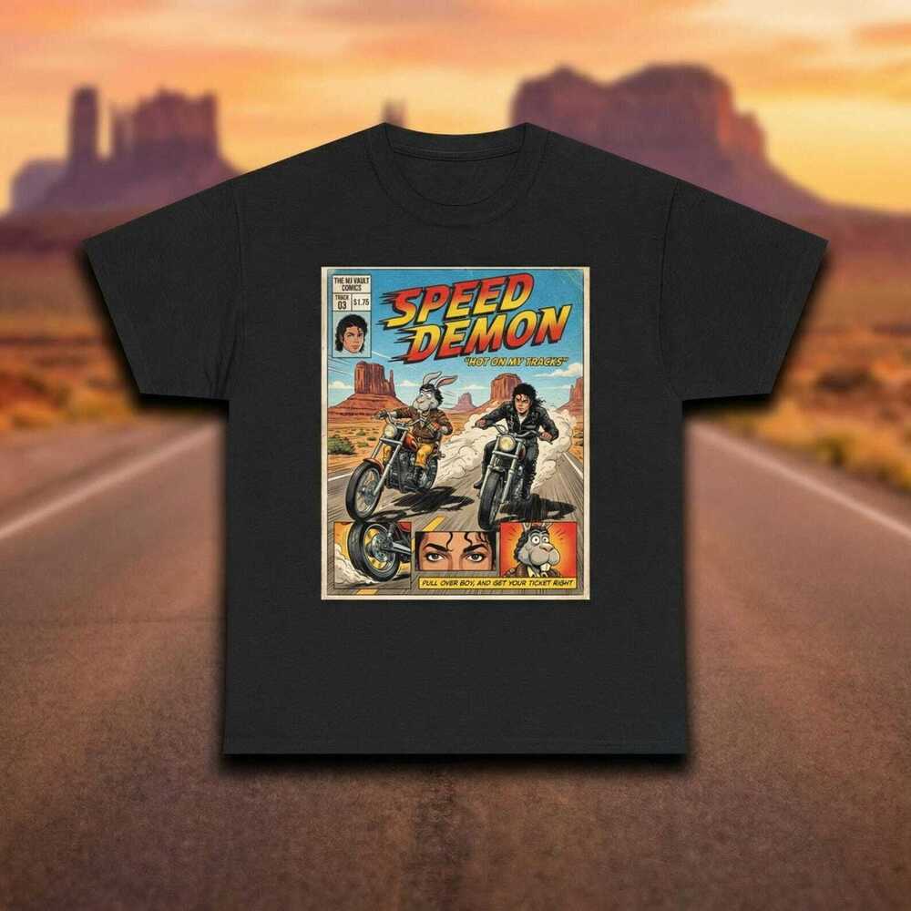 Speed Demon Shirt, Michael Jackson Comic Tee
